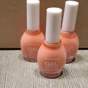 3 New broadway nails gel strong ballet shoes pink